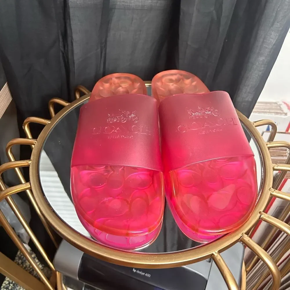 Coach Ulyssa Horse and Carriage Ombré Slides